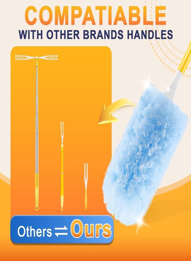 WSPER 50 Pack Duster Refills for Swiffer Duster,Disposable Dusters Kit for Cleaning Home, Office, Ceiling Fans, Furniture (50 Count+ 3FT Extended Handle +1 Handle) - Image 3